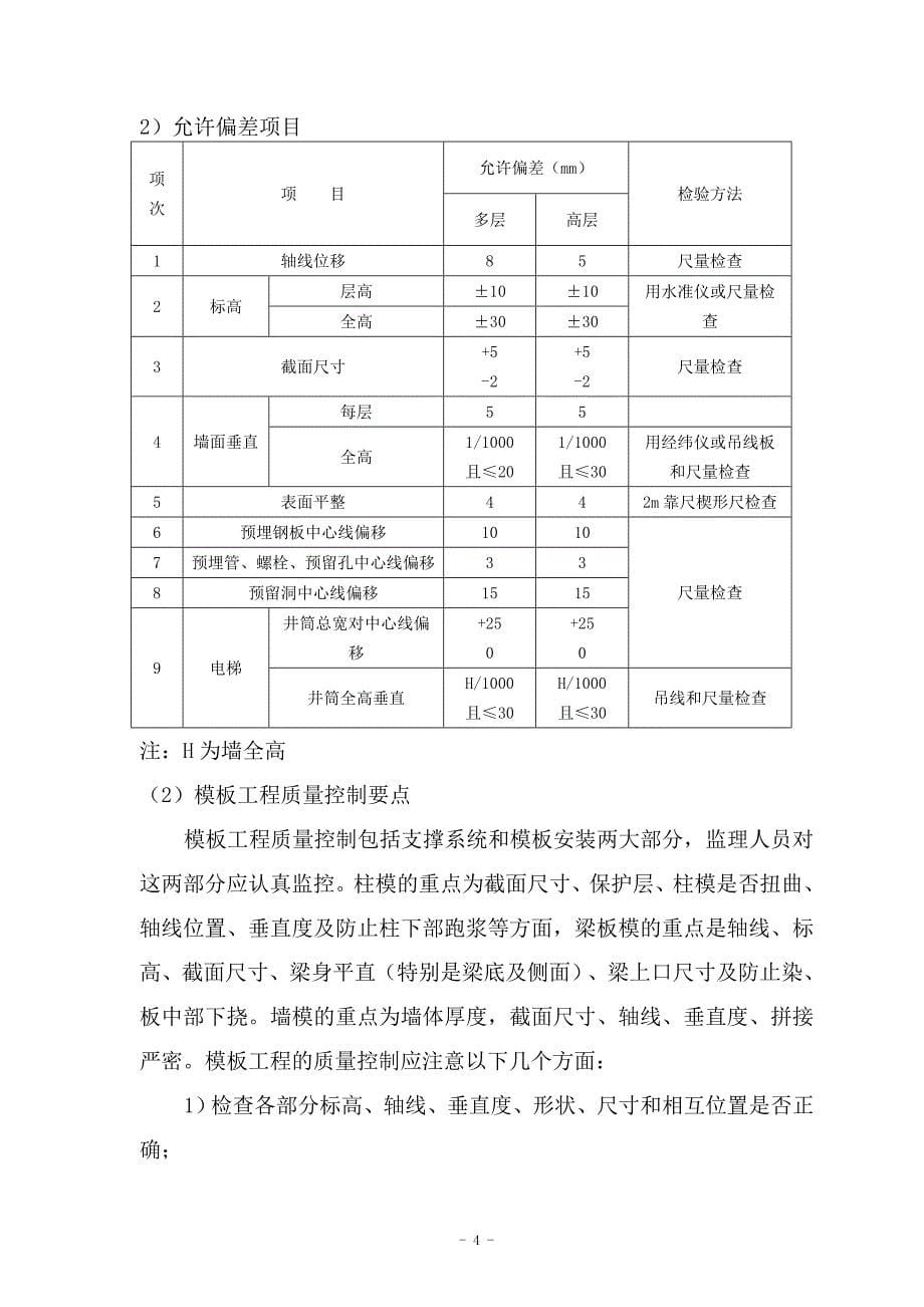 钢筋混凝土工地进程监理细则_第5页