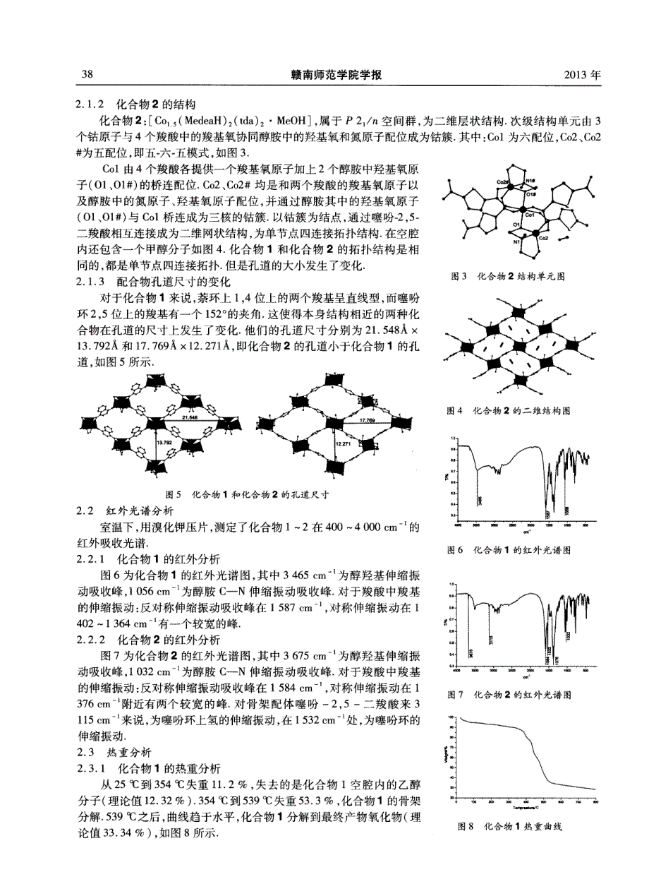醇胺桥连钴（Ⅱ）簇二维配合物合成和晶体结构_第3页