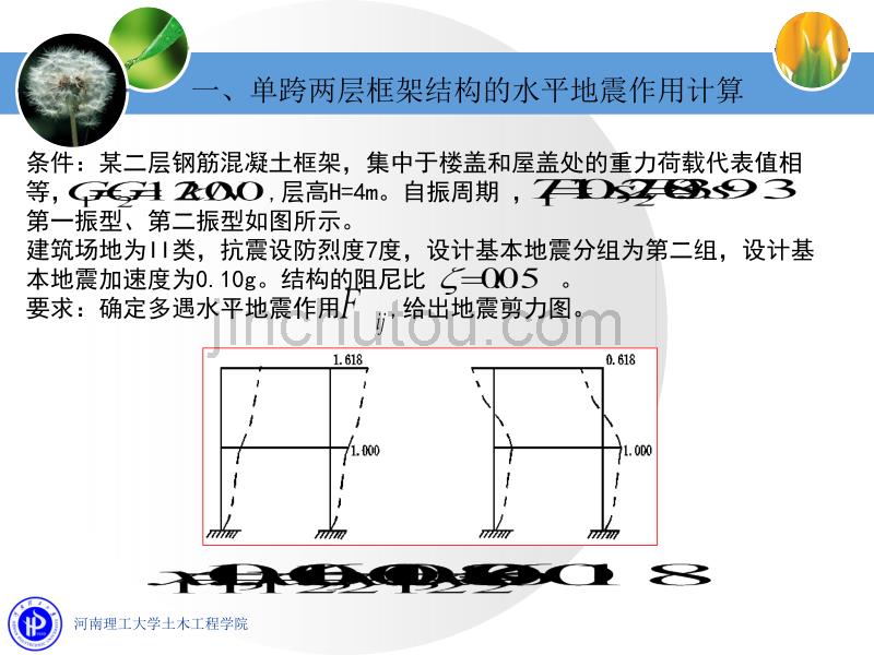 [2017年整理]振型分解反应谱法习题_第1页