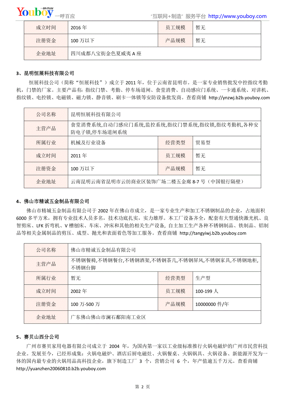 2018年国内商业专用设备产品商家_第2页