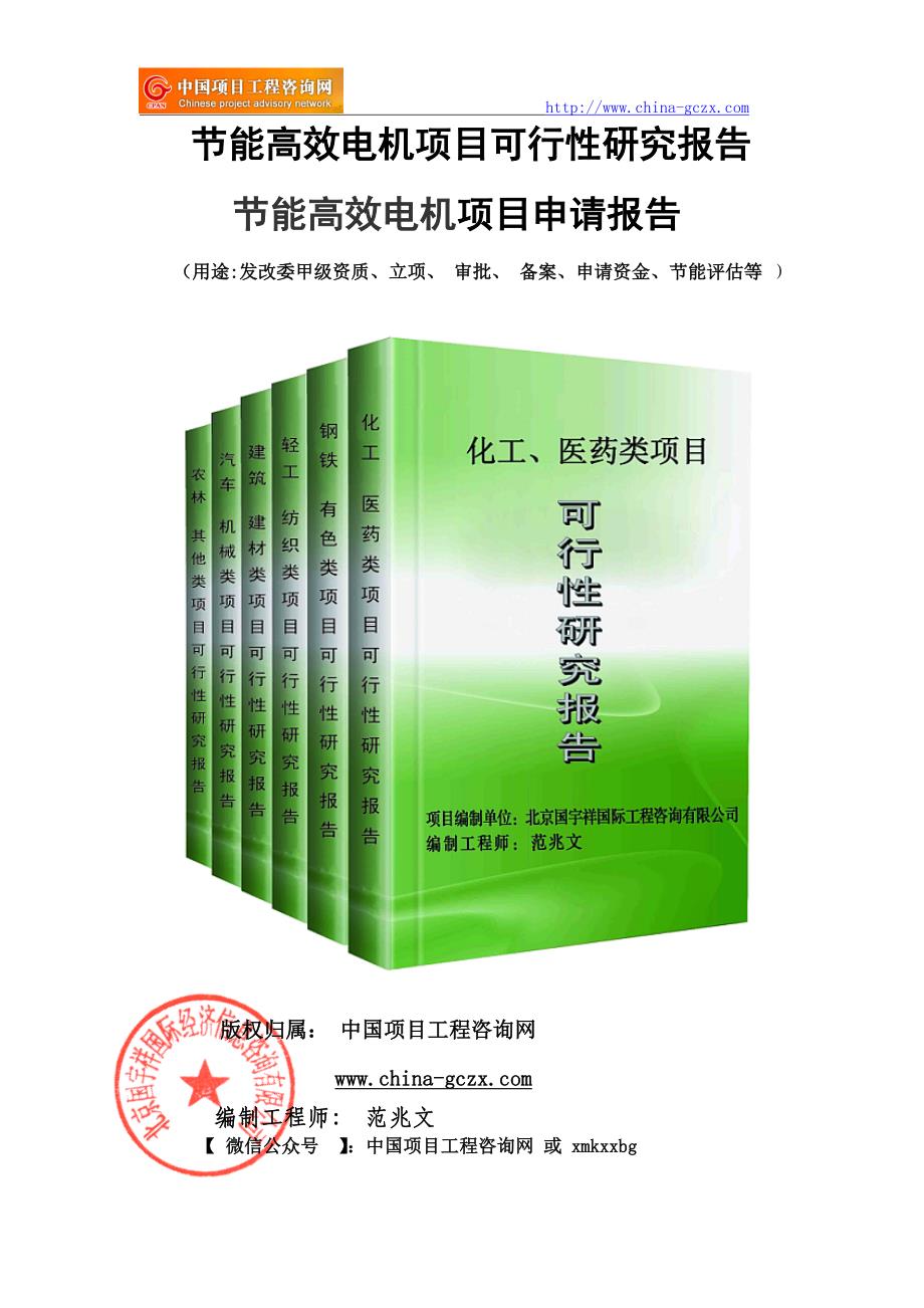 节能高效电机项目可行性研究报告（立项备案新版-）_第1页