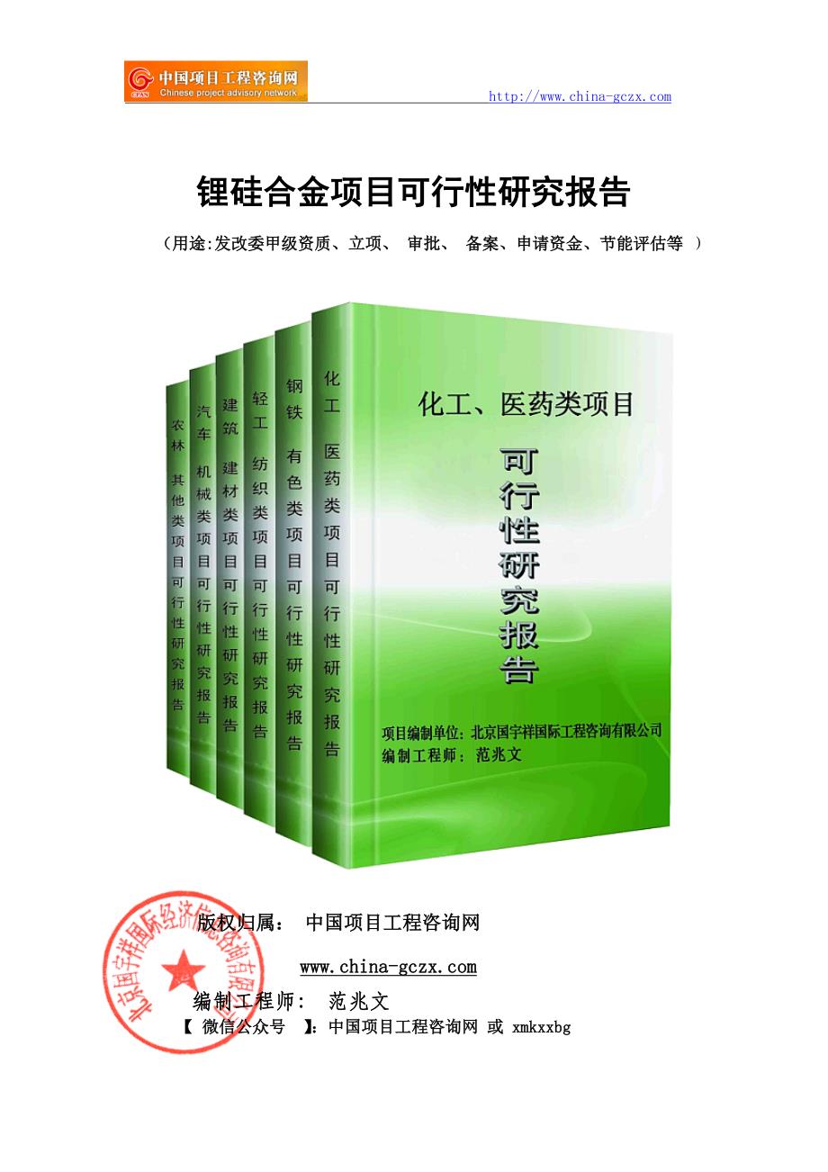 锂硅合金项目可行性研究报告（重点项目-立项备案新版-）_第1页