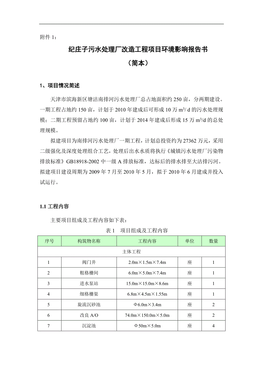 天津市滨海新区塘沽南排河污水处理厂项目_第2页