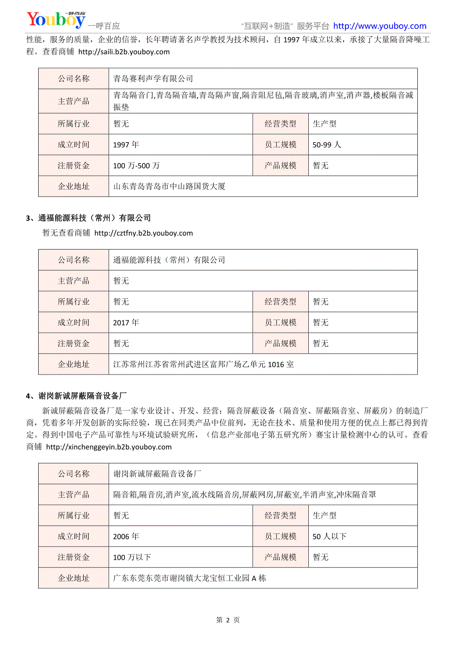 2018年国内消声室产品商家_第2页