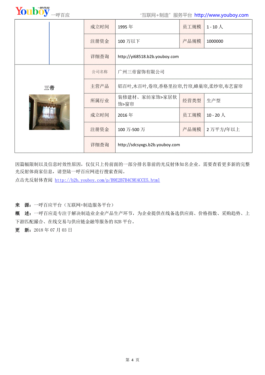 全国光反射体行业知名企业大全-光反射体供应商及品牌介绍2018.07_第4页