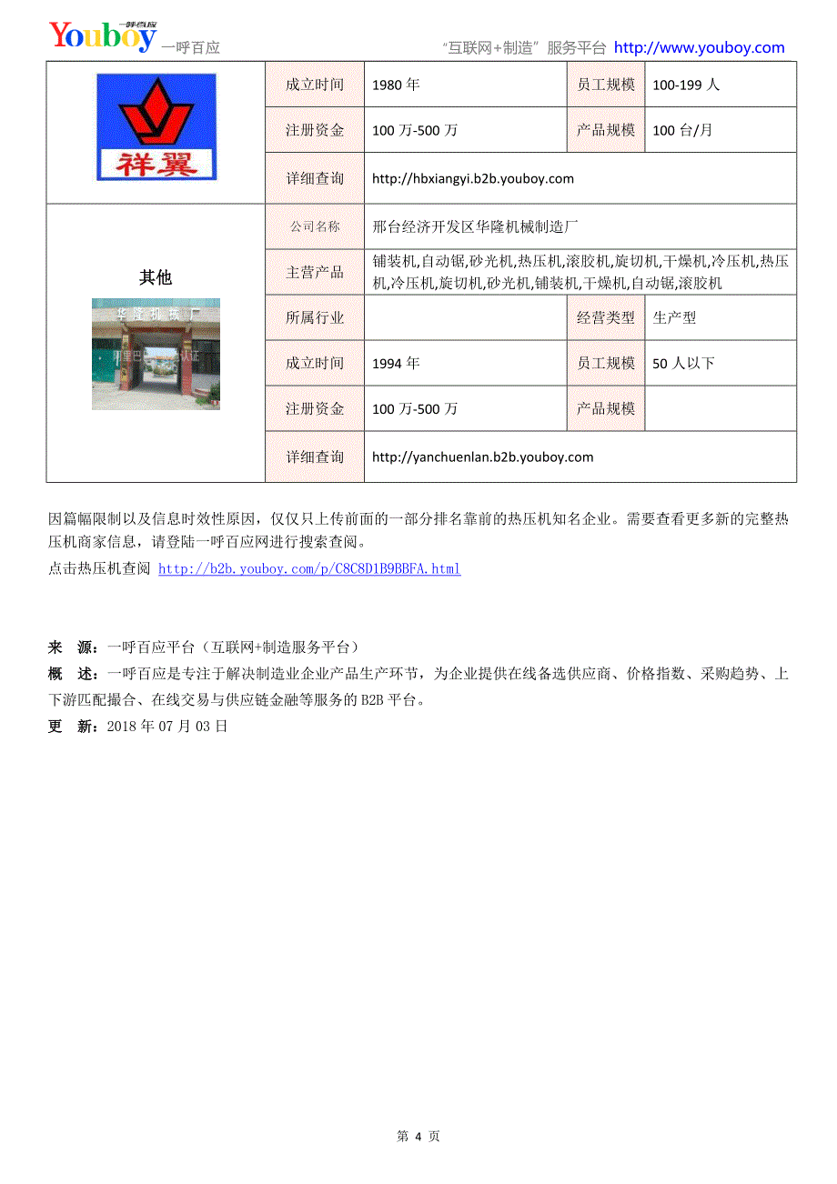 全国热压机行业知名企业大全-热压机供应商及品牌介绍2018.07_第4页