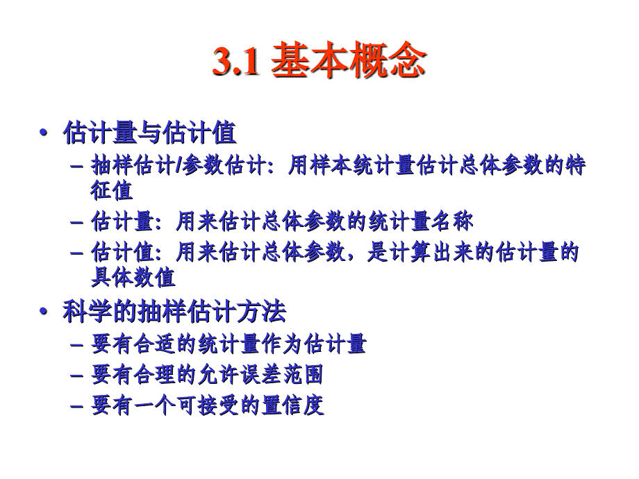 参数估计(管理统计学及spss 160应用课件)_第3页