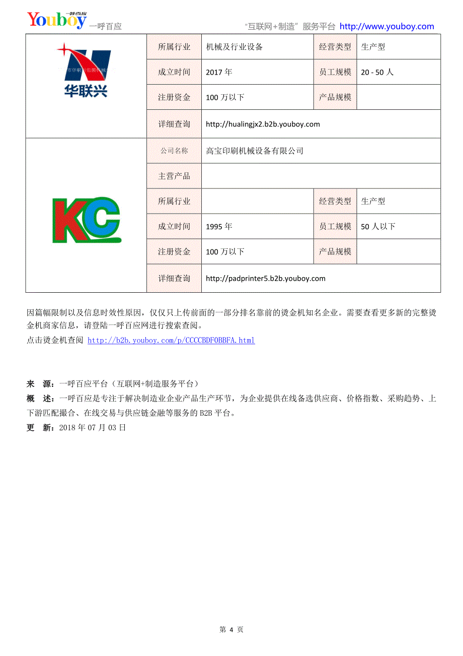 全国烫金机行业知名企业大全-烫金机供应商及品牌介绍2018.07_第4页