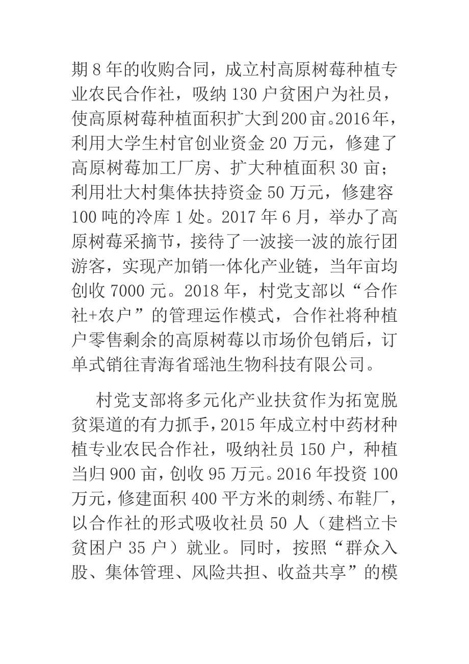 2018年甘肃省康乐县上湾乡马巴村党建促脱贫略纪_第5页