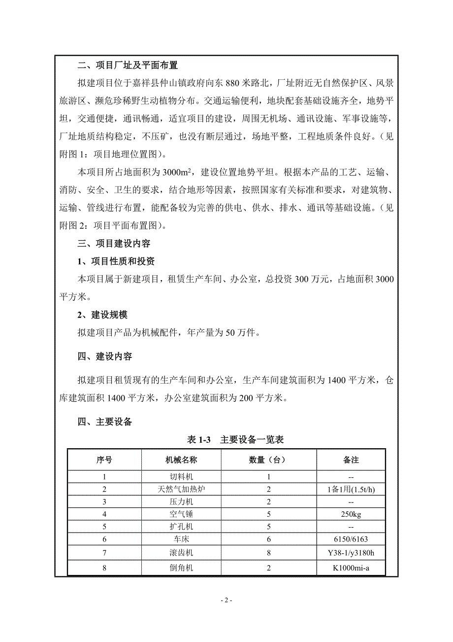 嘉祥瑞通汽车配件有限公司机械配件加工项目环境影响报告表_第4页