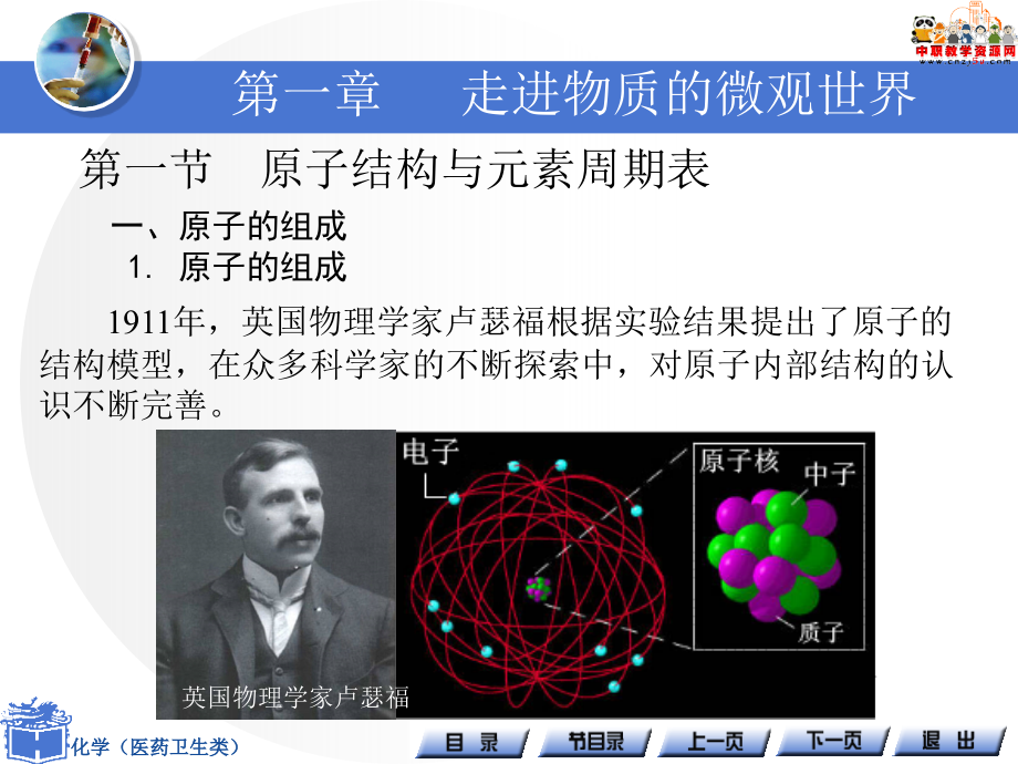 《化学(医药卫生类)》课件 第一章 走进物质的微观世界(高教版)_第4页