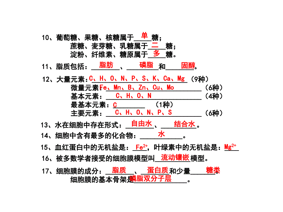 2018年高中生物会考知识大全(全新整理-非常全面详细-保证必过)_第3页