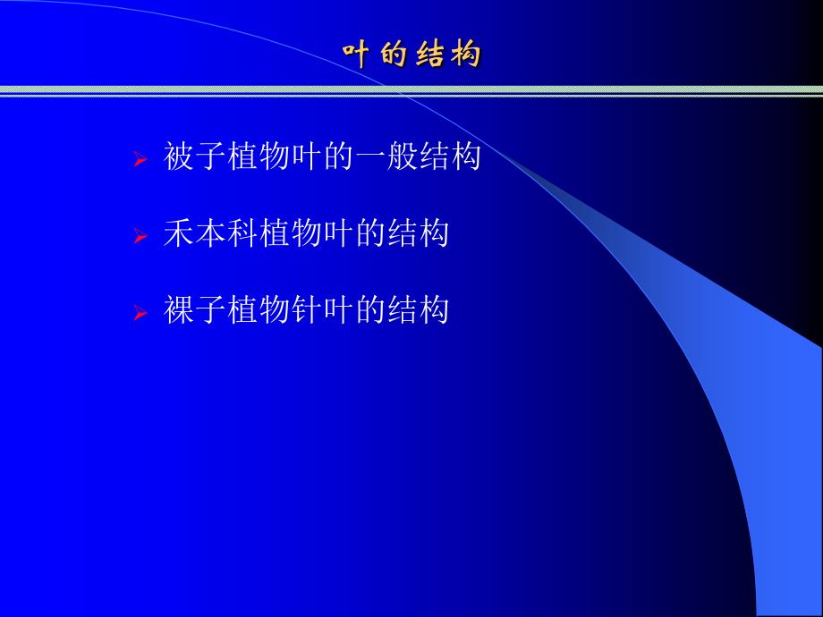 植物形态解剖学-叶的结构_第1页