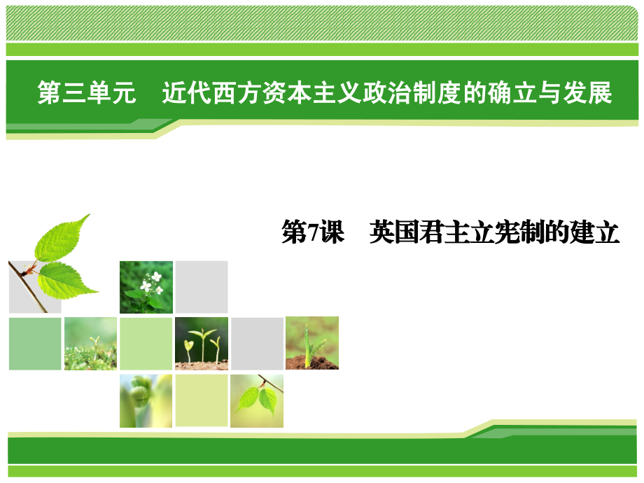 高一历史必修一第7课_第1页