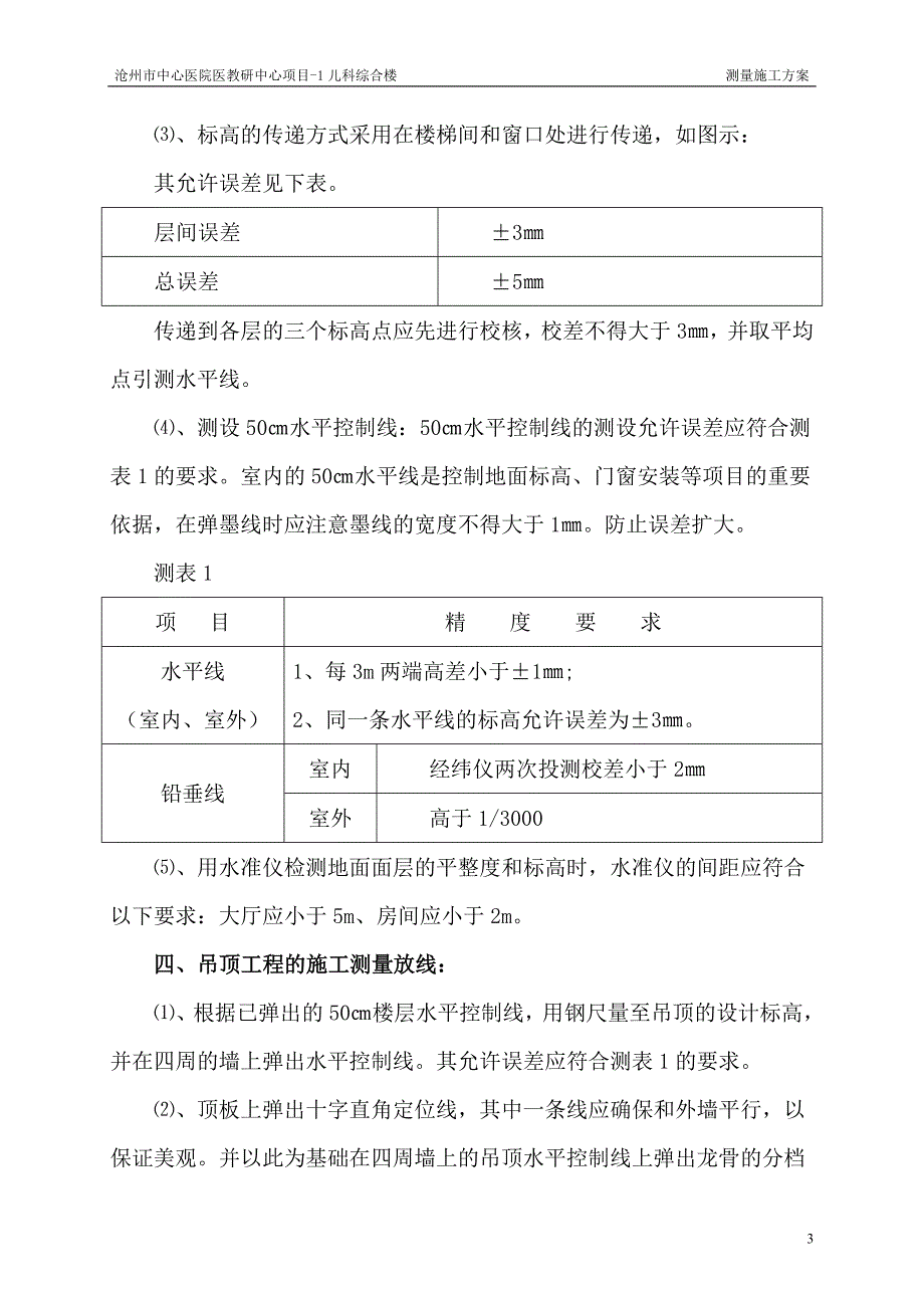 装饰装修工程测量施工方案_第3页