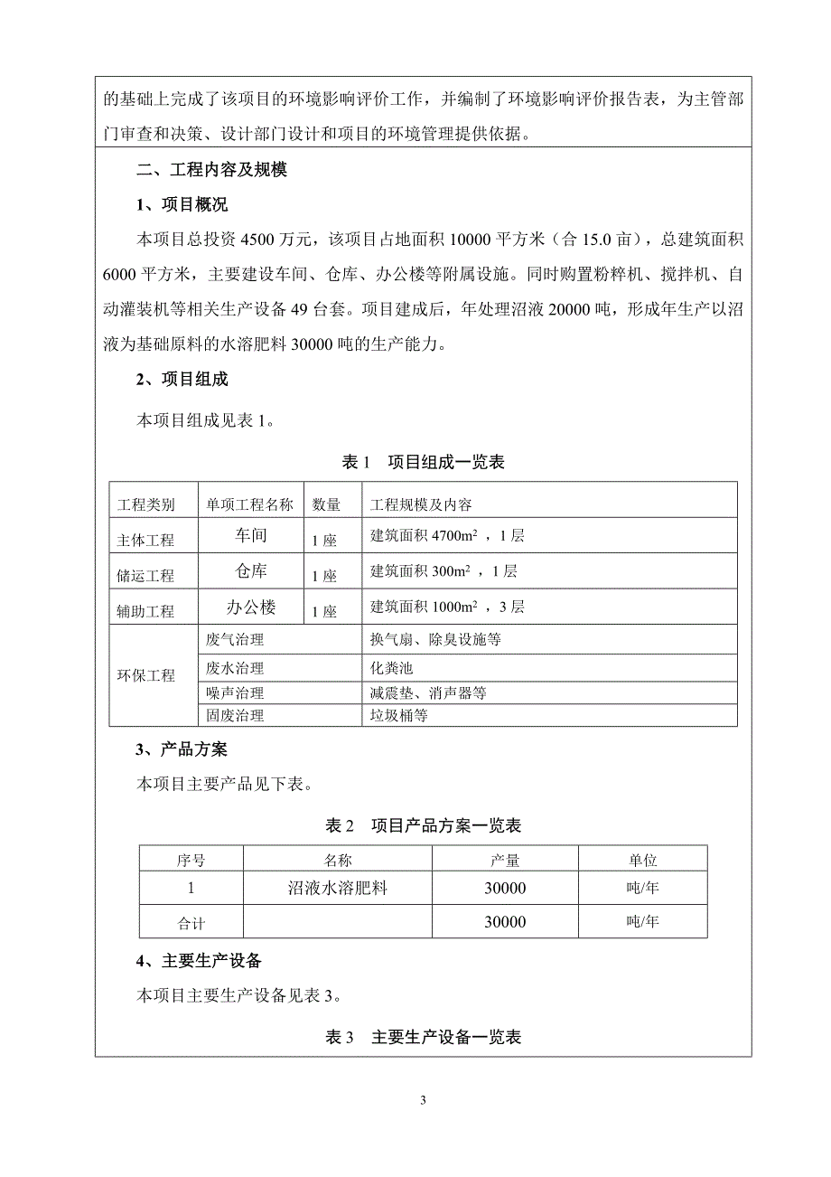 禽畜粪污资源化利用，年产3万吨沼液水溶肥料项目环境影响报告表_第4页