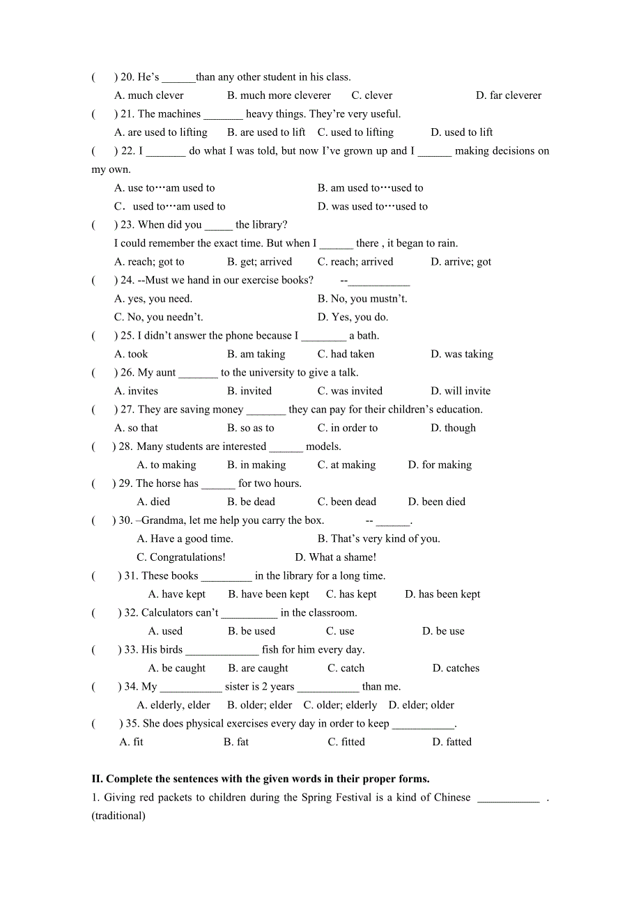 上海牛津9a unit2 练习_第2页