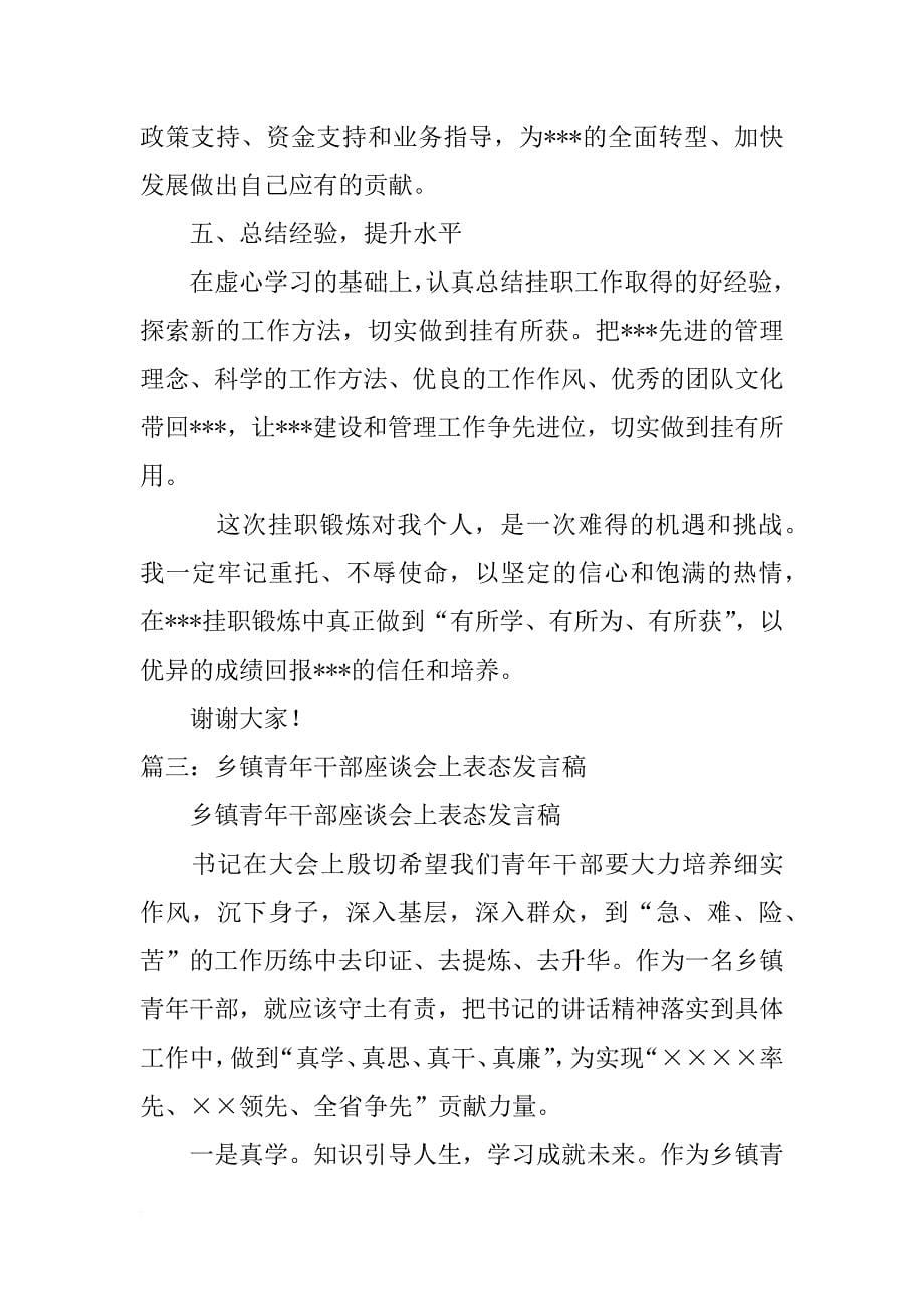 座谈会议表态发言_第5页