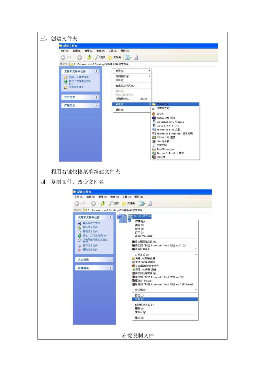 办公软件应用教案(系统应用)_第3页