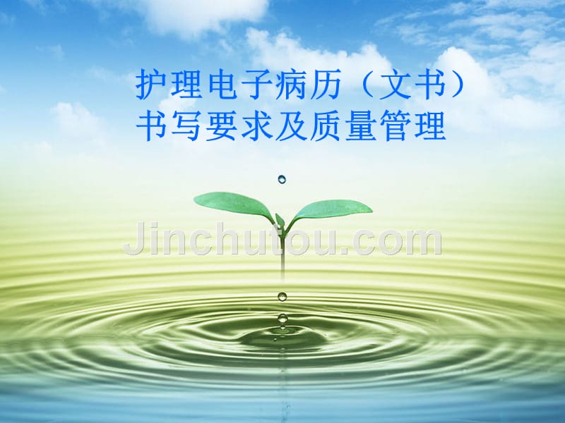 护理文书书写要求与质量管理_第1页