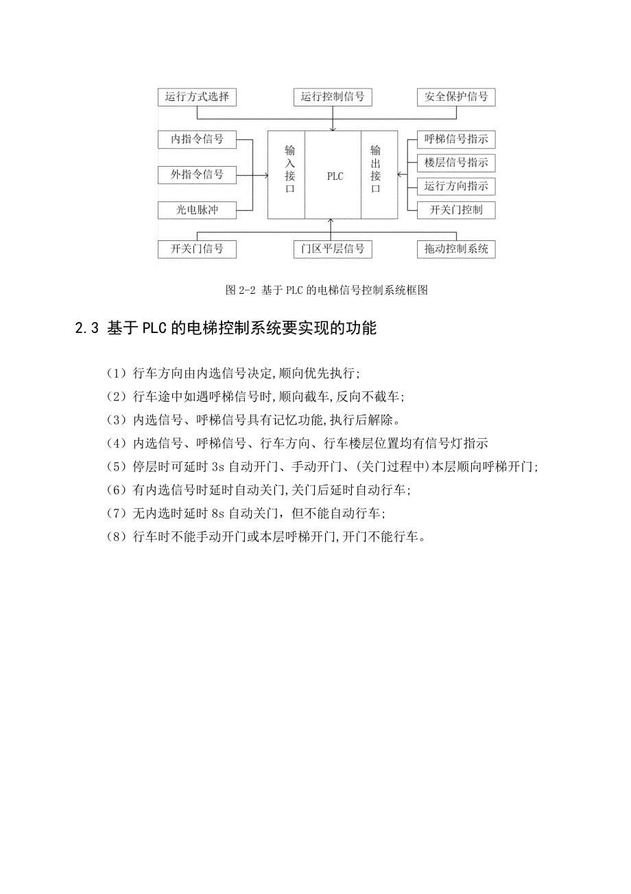 唐山学院四层四站电梯plc控制系统设计_第5页