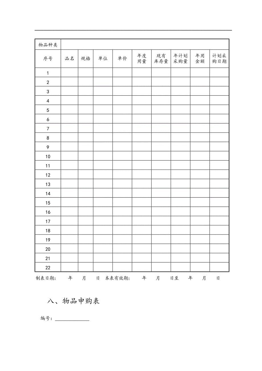 某公司采购计划与预算管理表件_第5页