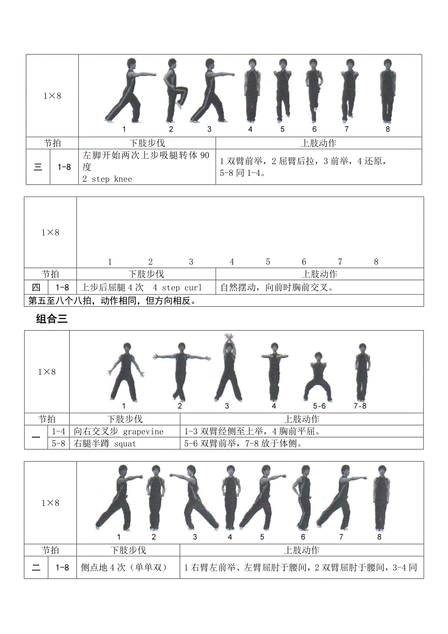 《全国健美操大众锻炼标准》第三套大众一级动作图解_第3页