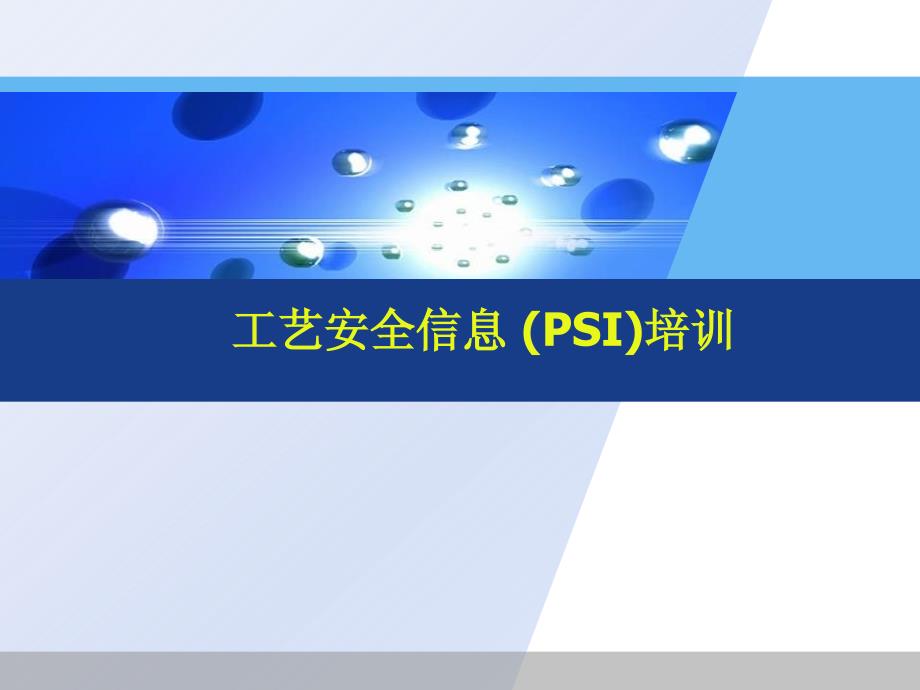 工艺安全信息-(psi)培训_第1页