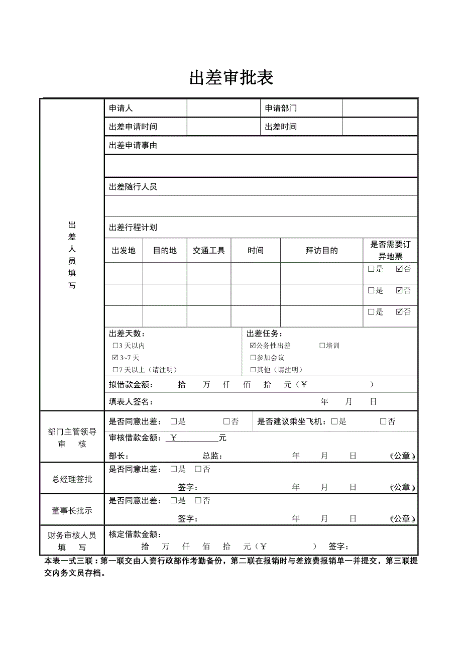 出差审批表(新)_第1页