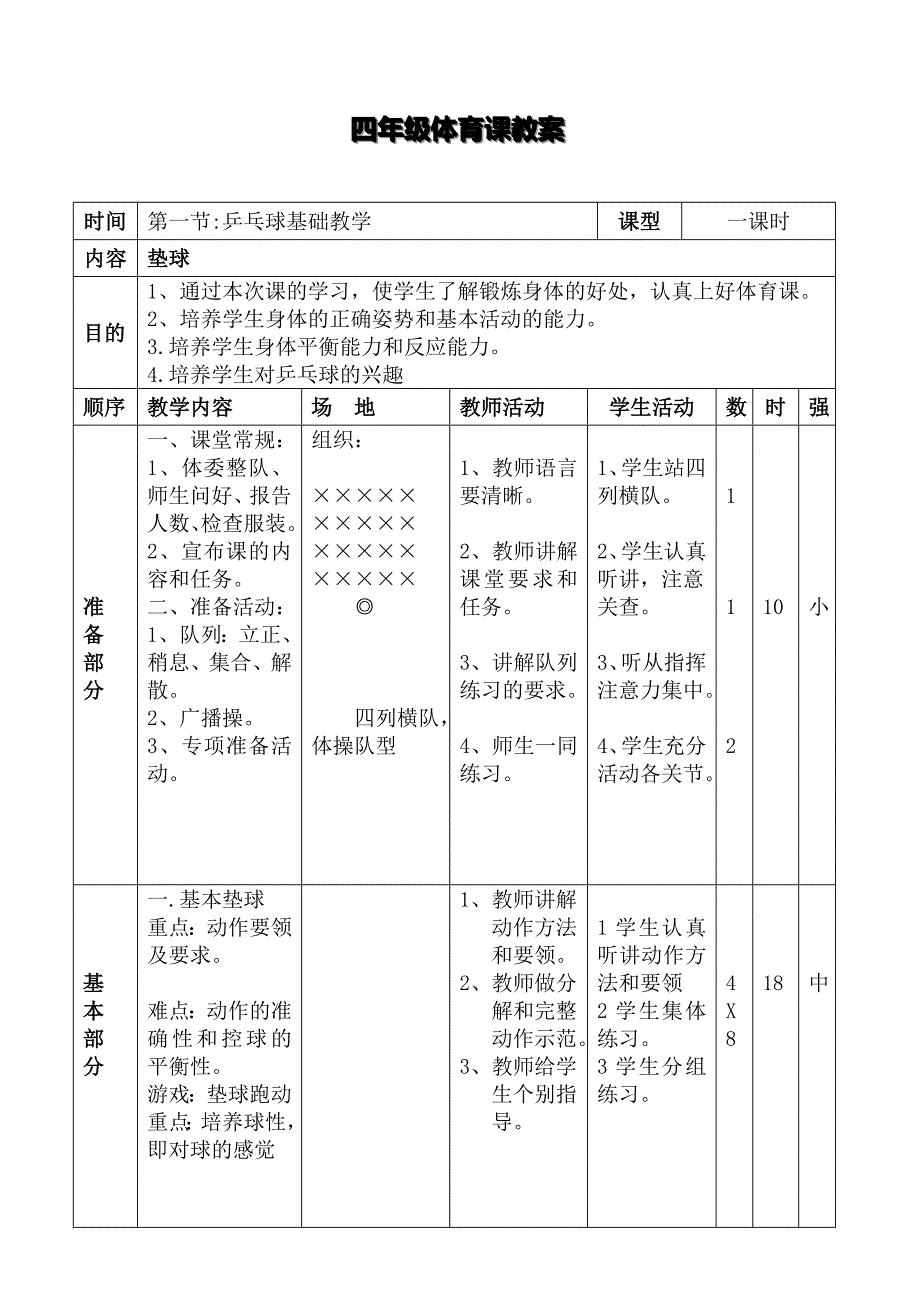 体育乒乓球教学教案_第1页