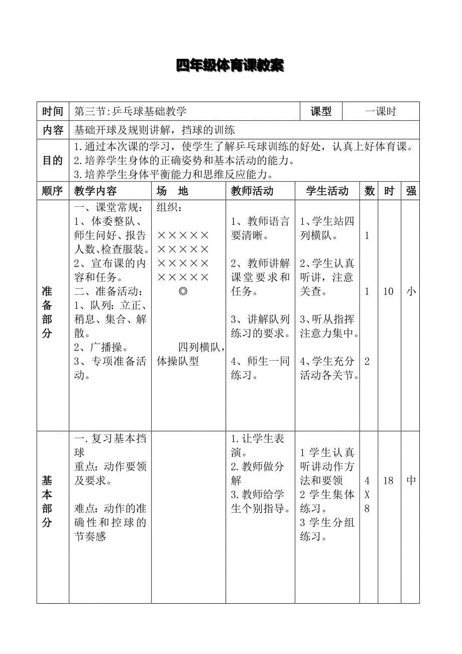 体育乒乓球教学教案_第5页