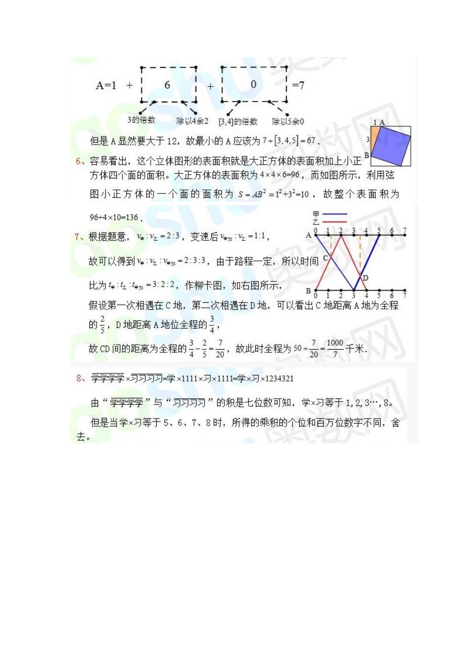 历年华杯赛小高年级组(五六年级)决赛考点总结_图文_第4页