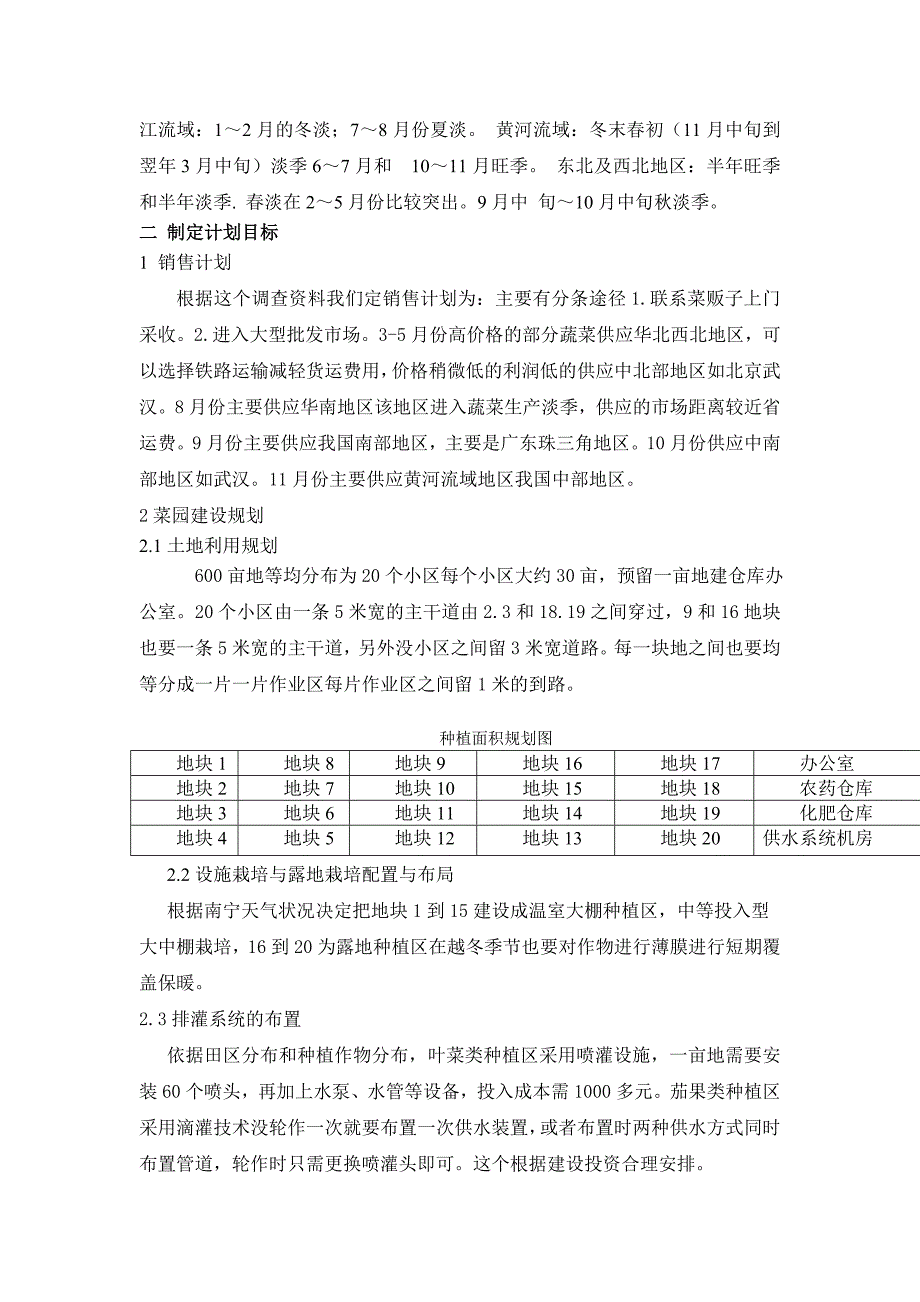 蔬菜种植计划_第2页