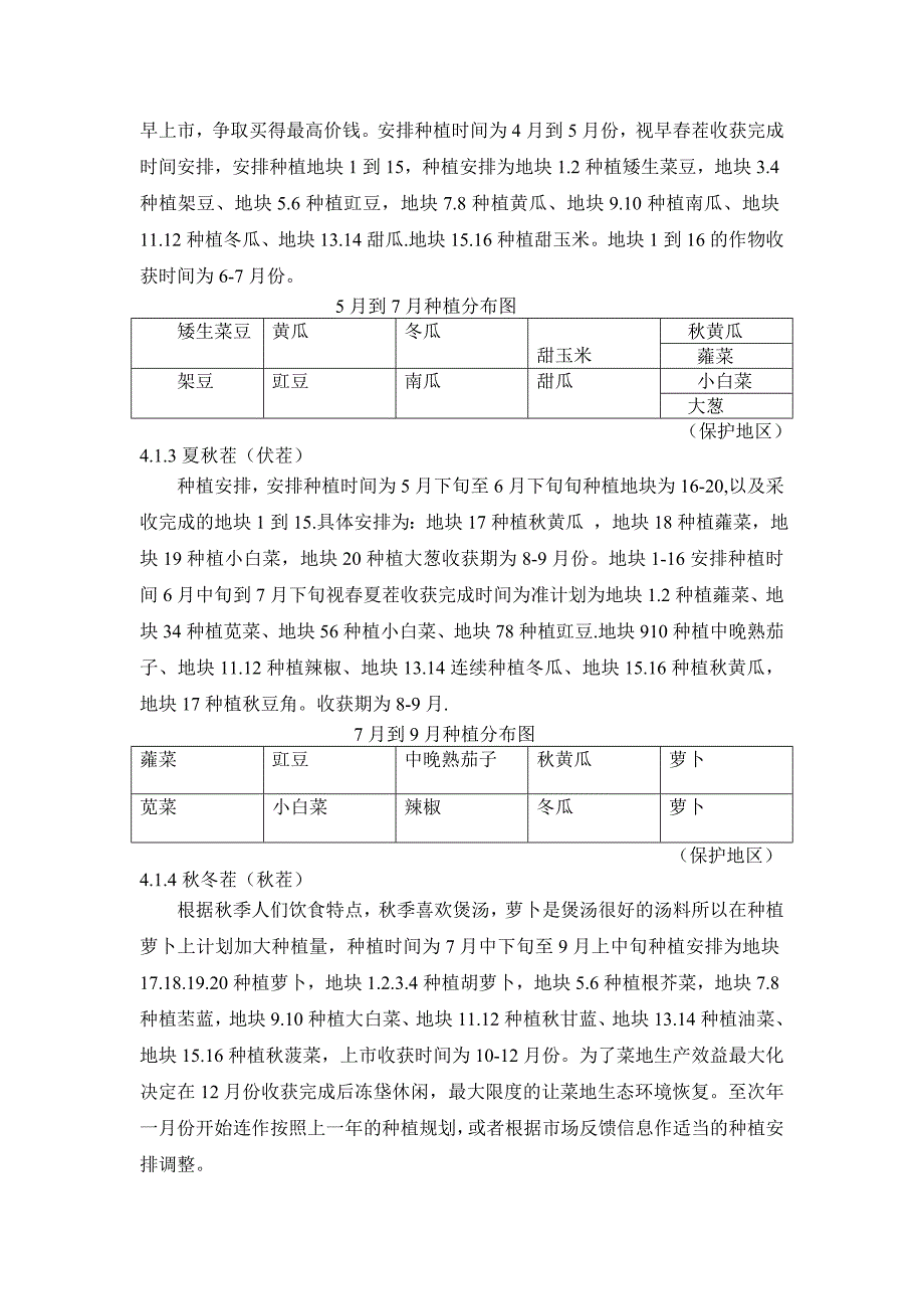 蔬菜种植计划_第4页