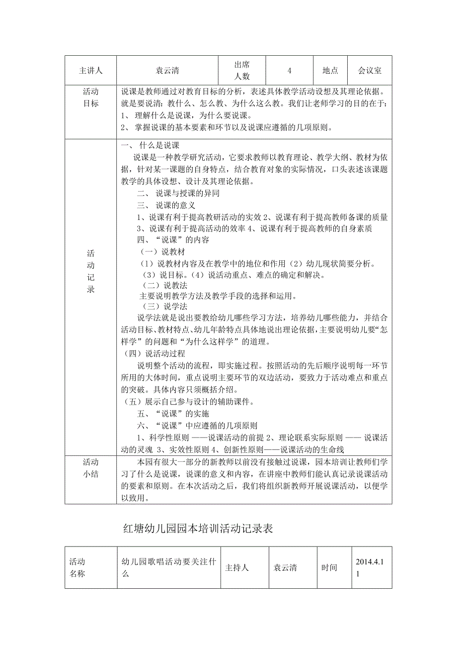 红塘幼儿园园本培训活动记录表-_第4页