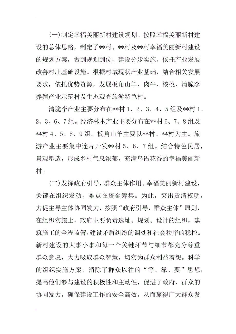 xx年幸福美丽新乡村建设工作情况报告范文_第3页