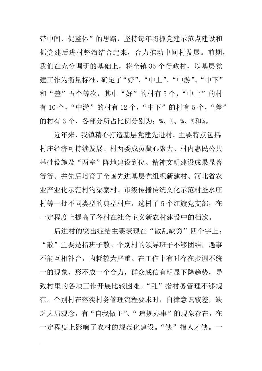 石河镇基层党建工作调研报告_第5页