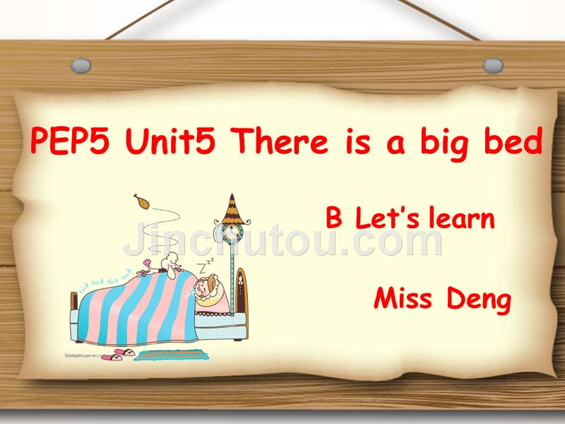 unit5-there-is-a-big-bed-b-learn_第1页