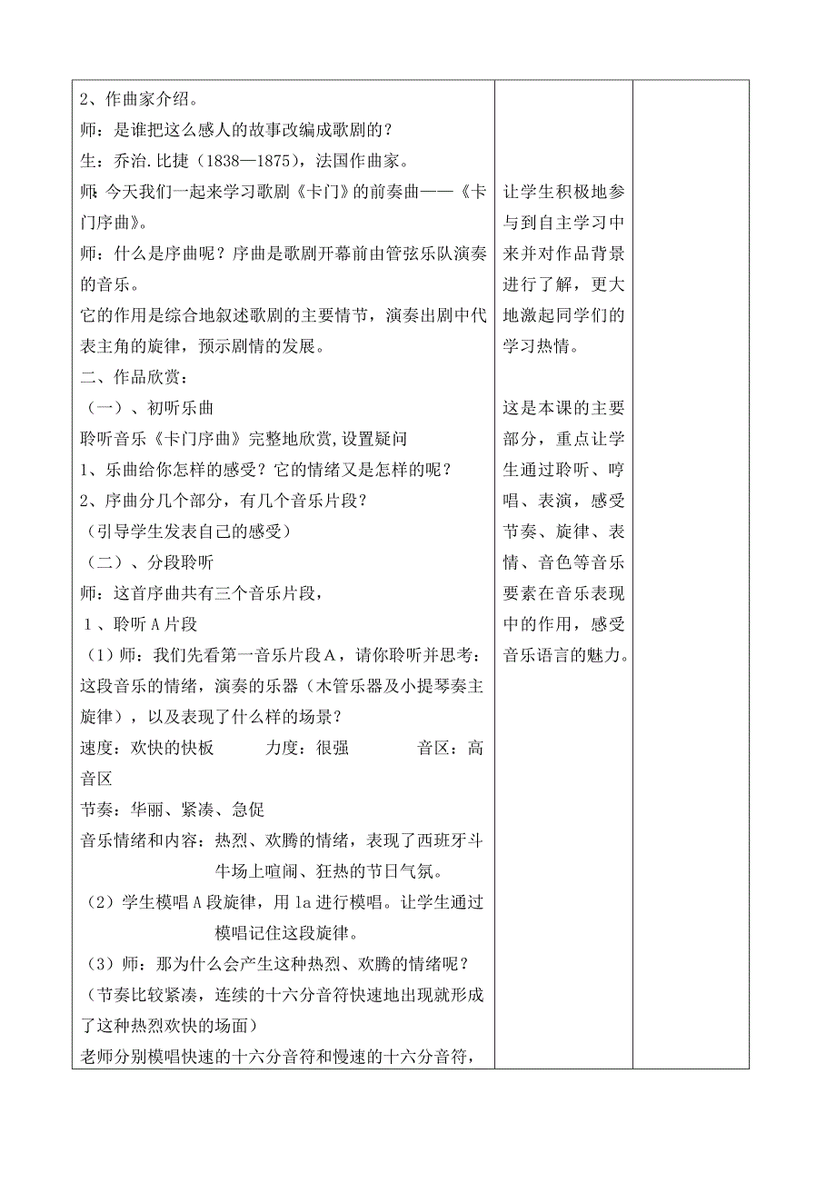 卡门序曲 音乐教案_第2页