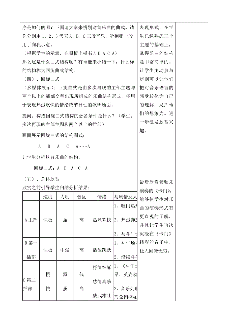 卡门序曲 音乐教案_第4页