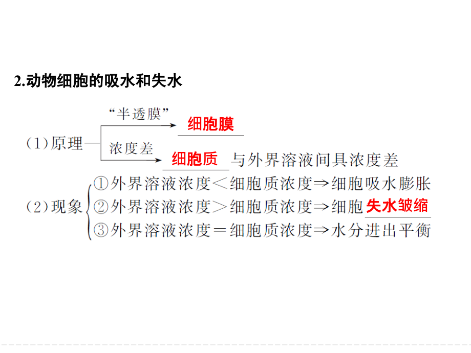 一轮复习  物质跨膜运输的实例和方式_第4页