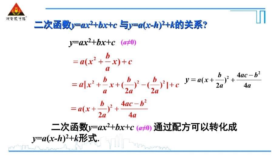 22.1.4--二次函数y=ax2+bx+c的图象和性质(公开课)_第5页