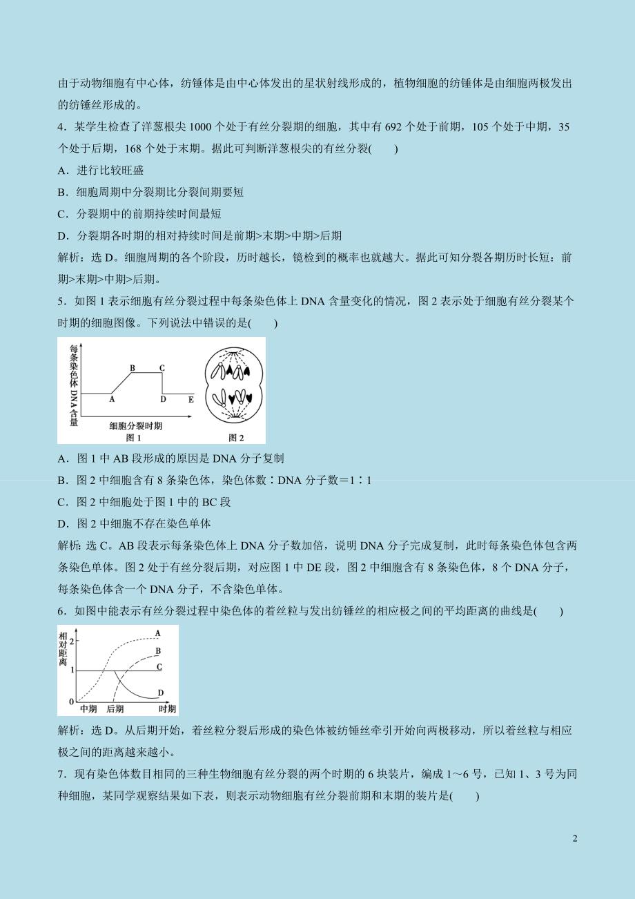 【优选】生物-苏教版-高中-必修1-第五章-章末复习-练习2_第2页