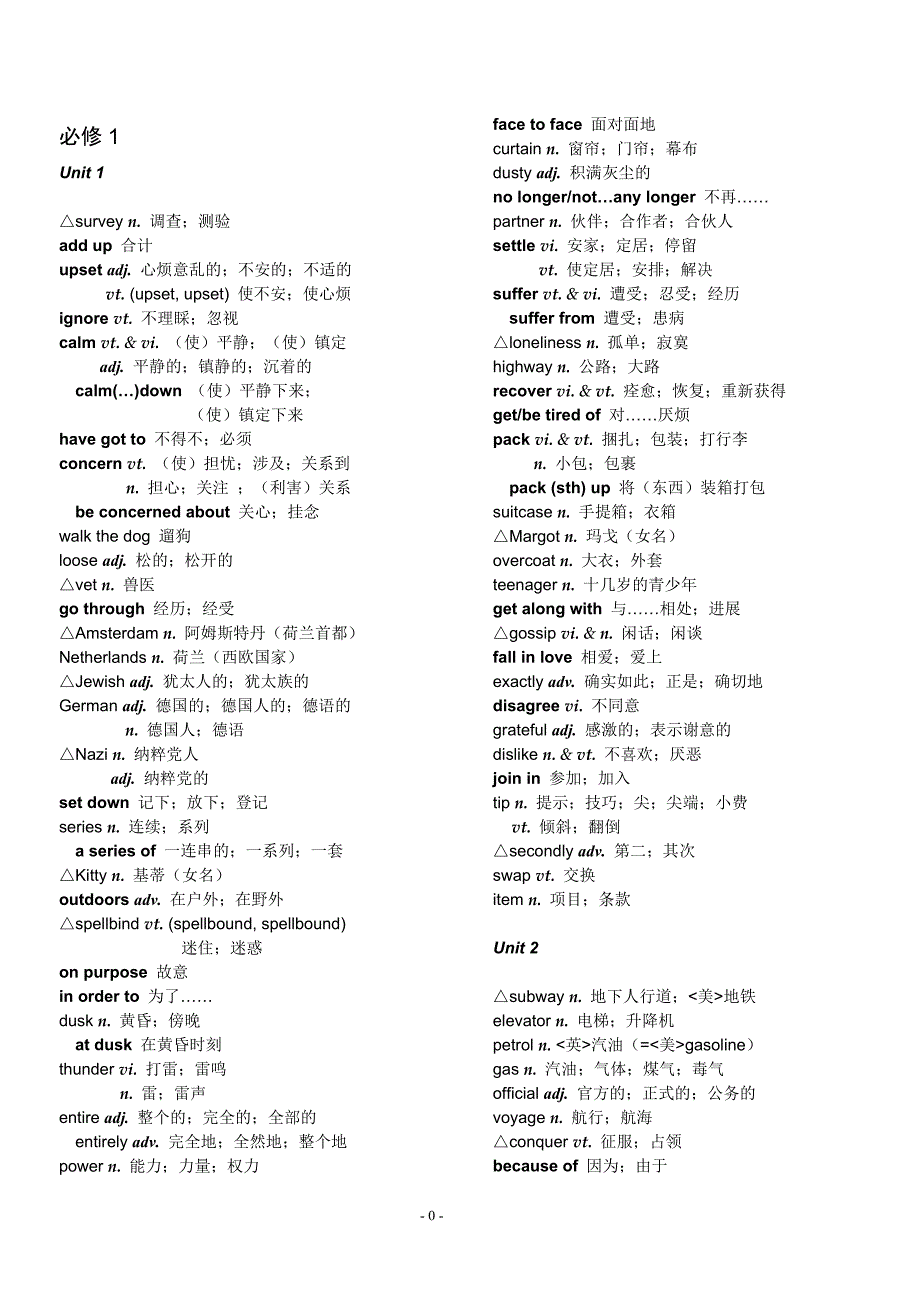 高中英语词汇表(必修一到选修十一全)_第2页