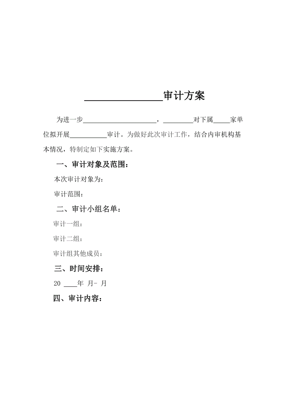 内部审计常用表格文书_第2页