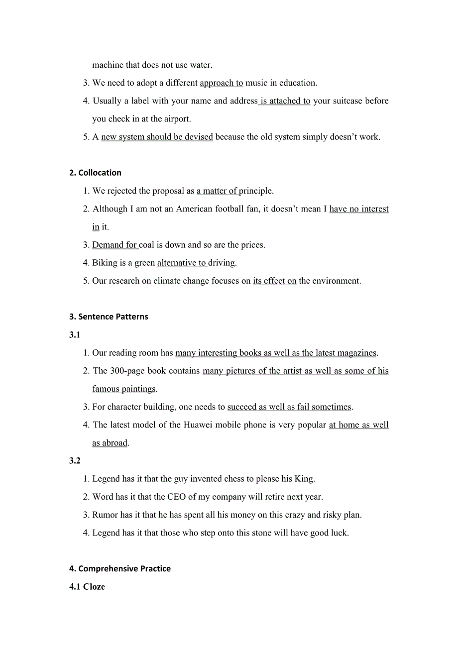 全新版大学进阶英语第二册第五单元答案_第4页