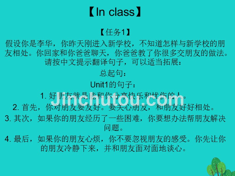 高中英语《unit 1 friendship》话题写作课件 新人教版必修1_第3页