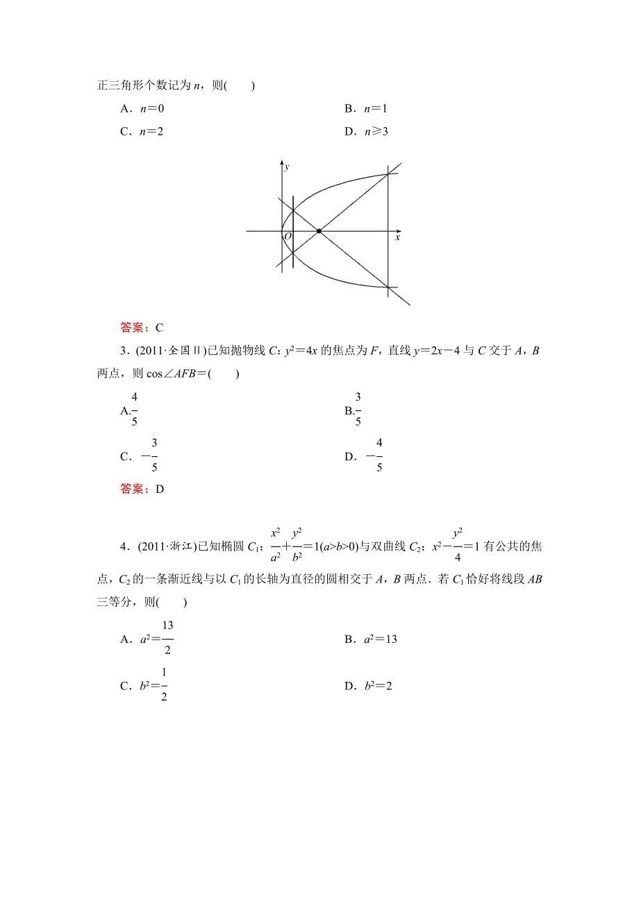 高中数学知识点---椭圆、双曲线、抛物线_第5页