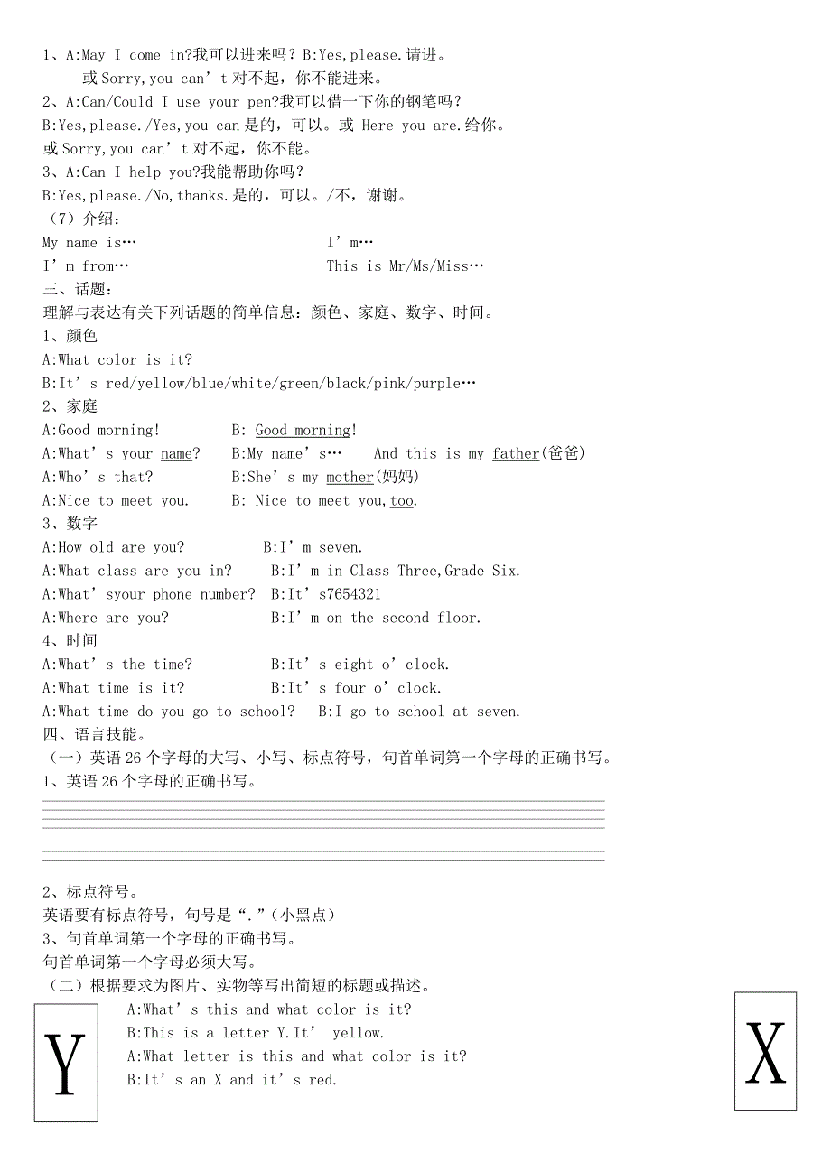 小学英语复习资料完整版_第4页