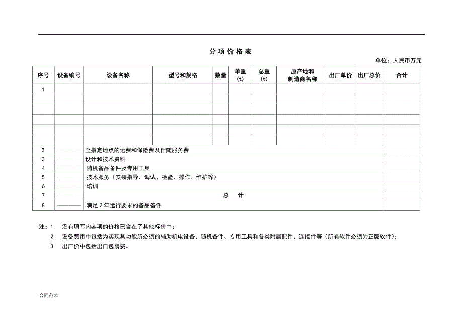 国外项目设备采购合同_第4页